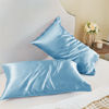 Picture of BEDELITE Satin Pillowcase for Hair and Skin, King Pillow Cases Set of 2 Pack, Super Soft Silky Blue Pillow Case with Envelope Closure (20x36 Inches)