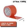 Picture of STIKK Duct Tape - Orange Duck Tape - 3 inch x 25 Yards - Heavy Duty Tape for Repairs, Household Projects - Duct Tape for Commercial HVAC and Construction - Effective Heavy Duty Waterproof Duct Tape