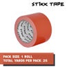 Picture of STIKK Duct Tape - Orange Duck Tape - 3 inch x 25 Yards - Heavy Duty Tape for Repairs, Household Projects - Duct Tape for Commercial HVAC and Construction - Effective Heavy Duty Waterproof Duct Tape