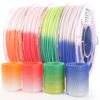 Picture of AMOLEN 3D Printer Filament Bundle, PLA Filament 1.75mm Bundle,Color Change with Temperature Filament, 3D Printing Filament +/- 0.03mm, Green/Blue/Red/Orange, 200g X 4 Spools Pack