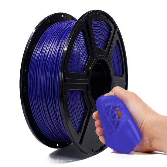 Picture of Flashforge PLA Flexible 1.75 mm 3D Printer Filament, 3D Printing Filaments 1kg Spool-Dimensional Accuracy +/- 0.02mm, Environmental Friendliness, no Smoke and no Odor (Blue, PLA Flexible)