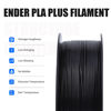 Picture of Creality PLA Filament Pro Black, 1.75mm 3D Printer Filament, Ender PLA + (Plus) Printing Filament, 1kg(2.2lbs)/Spool, Dimensional Accuracy ±0.03mm. Fit Most FDM Printer