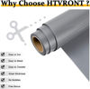 Picture of HTV Vinyl Rolls Heat Transfer Vinyl - 12" x 20ft Silver HTV Vinyl for Shirts, Iron on Vinyl for Cricut & Cameo - Easy to Cut & Weed for DIY Heat Vinyl Design (Silver)