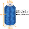 Picture of New brothread - Single Huge Spool 5000M Each Polyester Embroidery Machine Thread 40WT for Commercial and Domestic Machines - Electric Blue