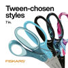 Picture of Fiskars® Student Designer Non-stick Scissors, Neon Swirls (7 in.) - 2023