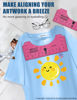 Picture of Tshirt Ruler Guide for Vinyl Alignment: T Shirt Rulers to Center Designs, Tee Shirt Alignment Tools for Heat Press, Sewing Accessories HTV Heat Transfer Vinyl, V-Neck Adult Front Back Measurement