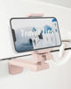 Picture of MiiKARE Airplane Travel Essentials Phone Holder, Universal Handsfree Phone Mount for Flying with 360 Degree Rotation, Travel Accessory for Airplane, Travel Must Haves Phone Stand for Desk, Table-Pink