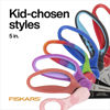 Picture of Fiskars 5" Pointed-Tip Scissors for Kids 4-7 - Scissors for School or Crafting - Back to School Supplies - Pink