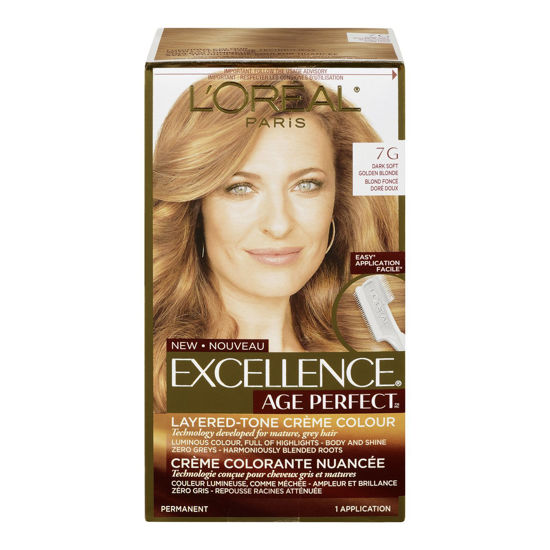 Picture of L'Oreal Paris Age Perfect Permanent Hair Color, 7G Dark Natural Golden Blonde, 1 kit