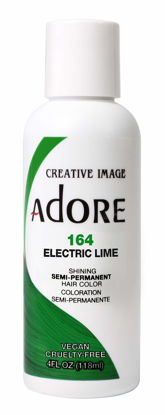 Picture of Adore Semi Permanent Hair Color - Vegan and Cruelty-Free Hair Dye - 4 Fl Oz - 164 Electric Lime (Pack of 1)