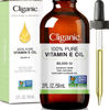 Picture of Cliganic 100% Pure Vitamin E Oil for Skin, Hair & Face - 60,000 IU, Non-GMO Verified | Natural D-Alpha Tocopherol