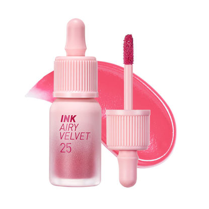 Picture of Peripera Ink Airy Velvet Lip Tint, Liquid Lip (0.14 fl oz, 025 ZAZZY PEACH)