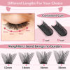 Picture of Lash Clusters, 72 Pcs Individual 12-18mix Cluster Lashes DIY Lash Extension Eyelash Clusters Volume Wispy Lashes Super Thin Band Reusable Soft & Comfortable(Volume-D-12-18 mix)