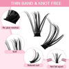 Picture of 280 Pcs Individual Lashes 30D+40D Mixed Lash Clusters 14 Rows Cluster Lashes that Look Like Eyelash Extensions DIY Lash Extension Self Application At Home (30+40-C-12-18mix)