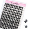 Picture of Cluster Lashes 14-18mm 144pcs Individual Lashes Volume Eyelash Clusters Mixed Tray DIY Lash Extension Fluffy Cluster Eyelash Extensions Kit Soft Lash Clusters (01-0.07D, 14-18mm)