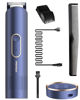 Picture of PRITECH Beard Trimmer for Men, Electric Groin Hair Trimmer, Body Trimmer, Rechargeable Hair Clippers, Cordless Hair Trimmer, Waterproof Ball Trimmer with Standing Recharge Dock (Night Blue)