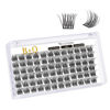 Picture of Lash Clusters D Curl 14mm DIY Eyelash Extensions 72 Clusters Lashes B&Q LASH Eyelash Clusters Eyelash Extensions Volume Wispy Individual Lash Clusters at Home Lash Extensions (B11,D-14mm)