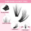 Picture of 280 Pcs Individual Lashes 30D+40D Mixed Lash Clusters Devil Style Lashes That Look Like Eyelash Extensions Wispy Lashes DIY Individual Lashes At Home (30D+40D-C-9-16mix, Devil)