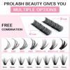 Picture of 280 Pcs Individual Lashes 30D+40D Mixed Lash Clusters Devil Style Lashes That Look Like Eyelash Extensions Wispy Lashes DIY Individual Lashes At Home (30D+40D-C-9-16mix, Devil)