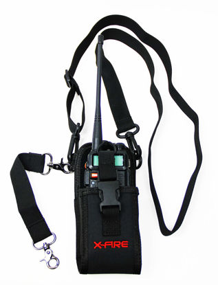 Picture of X-FIRE® ‘Radio Strap’ Washable Firefighter EMS Portable Radio Shoulder/Duty Belt Holder w/Anti-Sway Strap