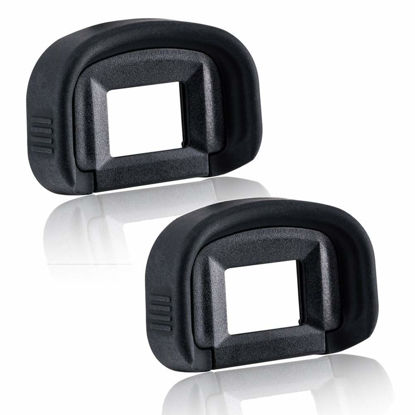 Picture of 5D Mark Ⅳ EG Viewfinder Eyepiece Eyecup Eye Cup for Canon EOS 5D Mark Ⅳ, 5D Mark Ⅲ, 7D, 1D Mark Ⅳ, 1D Mark Ⅲ Digital Camera [2 Packs], Replace Eyepiece EG, Fire Rock Camera Eyecup Accessories EG