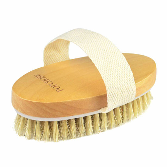 GetUSCart- Dry Brushing Body Brush, POPCHOSE Natural Bristle Dry