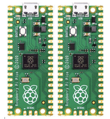 Picture of Raspberry Pi Pico RP2040 microcontroller - in US Stock, Ready to Ship (2 Pack)