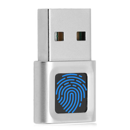 Picture of USB Fingerprint Reader Mini Fingerprint Scanner PC Dongle Windows Hello Fingerprint Reader for PC Laptop 360 Degree Touch Speedy Matching Biometric Portable USB Fingerprint Logger for Windows7 8 10