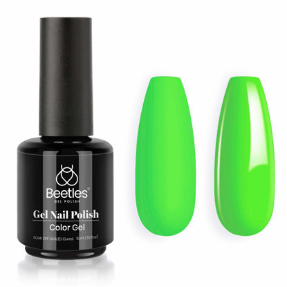 Picture of Beetles Gel Nail Polish Lilly Lime Color Soak Off LED Nail Lamp Gel Polish -SIZE: .5 fl.Oz/Each 15 ml/Each