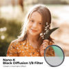 Picture of K&F Concept 77mm Black Diffusion 1/8 Filter, Mist Dreamy Cinematic Effec Filter for Video/Vlog/Portrait Photography K-Series