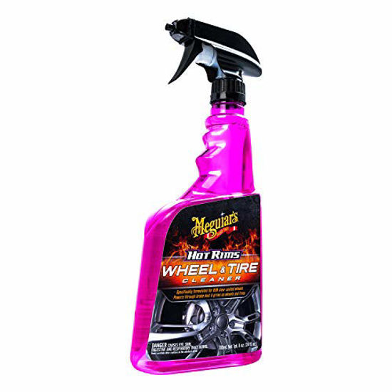 Picture of Meguiar's Hot Rims Wheel & Tire Cleaner, Powers Through Brake Dust & Grime - 24 Oz Spray Bottle