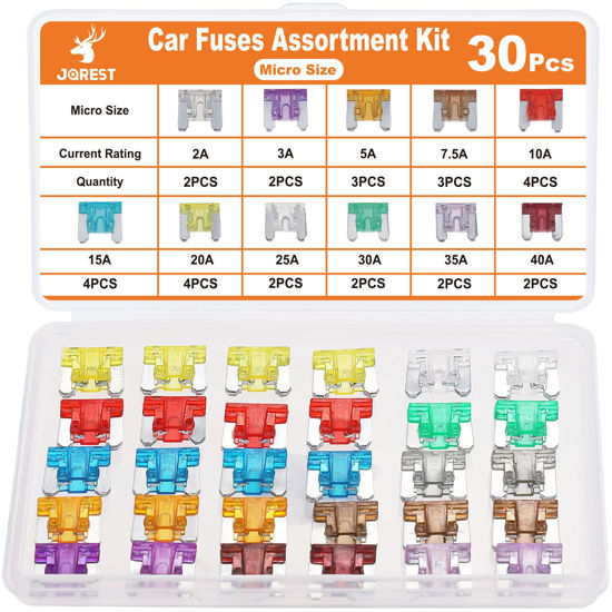 JOREST 300Pcs Car Fuse Assortment Kit, 160 Mini Blade Fuses Automo FMBI  Sales