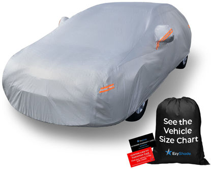 Picture of EzyShade 10-Layer Car Cover Waterproof All Weather. See Vehicle Size-Chart for Accurate Fit. Outdoor Full Exterior Covers for Automobiles Sedan Hatch SUV Rain Sun Protection. Size A1 (See Size Chart)