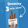 Picture of Jack&Pup 6 Inch Thick Bully Sticks for Medium Dogs, Dog Bully Sticks for Small Dogs -6" Bully Sticks for Puppies Natural Bully Sticks Odor Free Long Lasting Dog Chews, Beef Bully Stick (3 Pack)