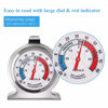 Picture of 2PACK Refrigerator Thermometer, -30-30 deg C/-20-80 deg F, Classic Fridge Thermometer Large Dial with Red Indicator Thermometer for Freezer Refrigerator Cooler