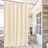 Picture of Barossa Design Beige Shower Curtain Liner with 6 Magnets - Waterproof PEVA Shower Liner for Bathroom, 72" x 72" Standard Size, PVC Free, Metal Grommets - Beige, 72x72