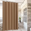 Picture of Barossa Design Brown Shower Curtain Liner - Premium PEVA Shower Liner for Bathroom, BPA & PVC Free, No Chemical Smell, Lightweight Standard Size Shower Curtain with 3 Magnets, Metal Grommets - Brown