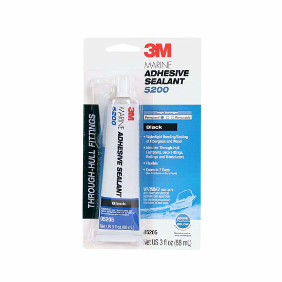 Picture of 3M TALC Marine Adhesive Sealant 5200 - Permanent Bonding and Sealing for Boats and Marine Applications - Black - 3 Ounces