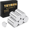 Picture of TRYMAG Refrigerator Magnets 8x2mm 50Pcs, Small Round Rare Earth Magnets, Tiny Strong Neodymium Disc Magnets for Whiteboard, Fridge, Office, Hobbies, Crafts and Dry Erase Board