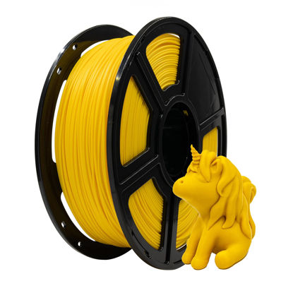 Picture of Flashforge PLA Matte 3D Printer Filament 1.75mm, 3D Printing Filaments 1kg Spool-Dimensional Accuracy +/- 0.02mm, Environmental Friendliness, no Smoke and no Odor (Yellow, PLA Matte)