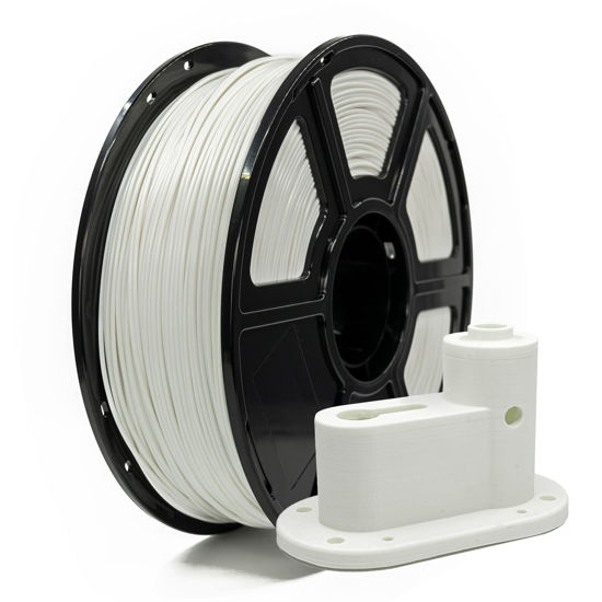 Picture of Flashforge ASA Filament 1.75mm 1kg Spool-Dimensional Accuracy +/- 0.02mm, High UV Resistance & Excellent Temperature Resistance, Perfect for Printing Outdoor Functional Parts (White, ASA)