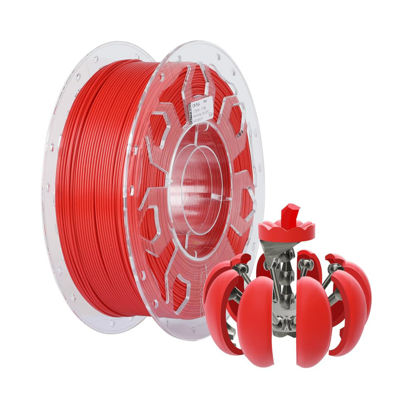 Picture of Creality PLA Filament 1.75mm, 3D Printer Filament, 1.0kg (2.2lbs) Spool, No Warp Enhanced Toughness, Dimensional Accuracy ±0.03mm Printing Filament, for FDM 3D Printers (Red)