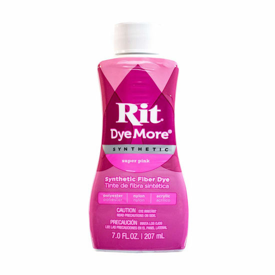 Synthetic Rit Dye More Liquid Fabric Dye – Wide Selection of Colors – 7  Ounces - Super Pink