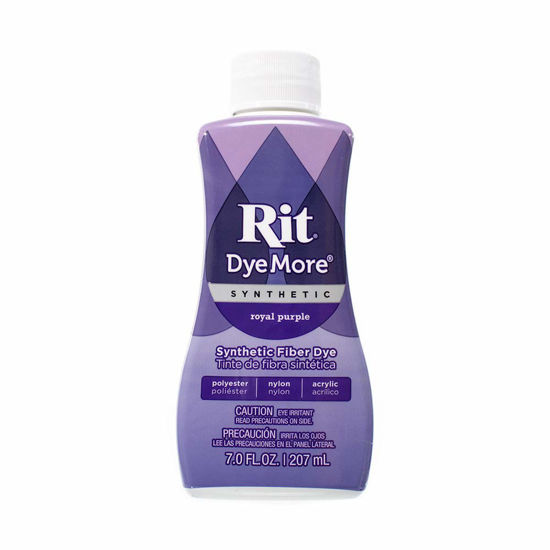 Picture of Synthetic Rit Dye More Liquid Fabric Dye - Wide Selection of Colors - 7 Ounces - Royal Purple