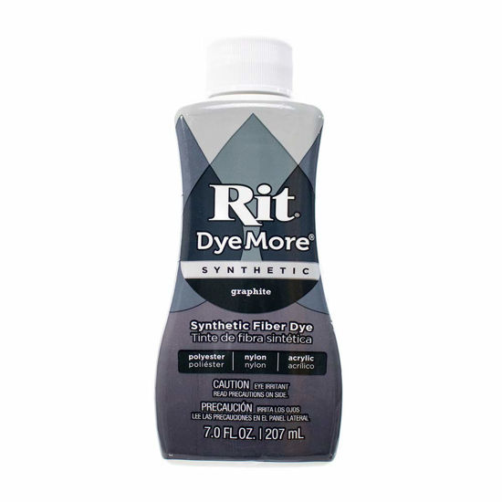 Picture of Synthetic Rit Dye More Liquid Fabric Dye - Wide Selection of Colors - 7 Ounces - Graphite