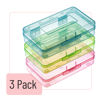 Picture of Mr. Pen- Pencil Box, 3 Pack, Assorted Colors, Plastic Crayon Box, Pencil Cases, Clear Pencil Case, Plastic Pencil Case, Plastic Pencil Box, Crayon Box Storage, Hard Pencil Case, Large Pencil Box