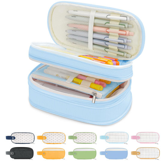 Plush Pencil Case Portable Creative Zipper Pencil Bag Cute Large Capacity  Stationery Bag for Kids Girls Women 