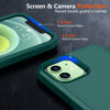 Picture of SPIDERCASE Designed for iPhone 12 Case/iPhone 12 Pro Case, [10 FT Military Grade Drop Protection] [with 2 pcs Tempered Glass Screen Protector] Protective Cover for iPhone 12/12 Pro (Midnight Green)