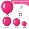 Picture of RUBFAC Hot Pink Balloons Different Sizes 105pcs 5/10/12/18 Inch for Garland Arch, Latex Party Balloons for Wedding Birthday Baby Shower Anniversary Valentine's Day Princess Theme Party Decoration