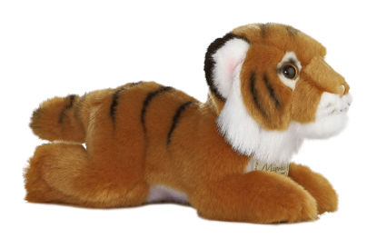 Picture of Aurora® Adorable Miyoni® Bengal Tiger Stuffed Animal - Lifelike Detail - Cherished Companionship - Brown 8 Inches